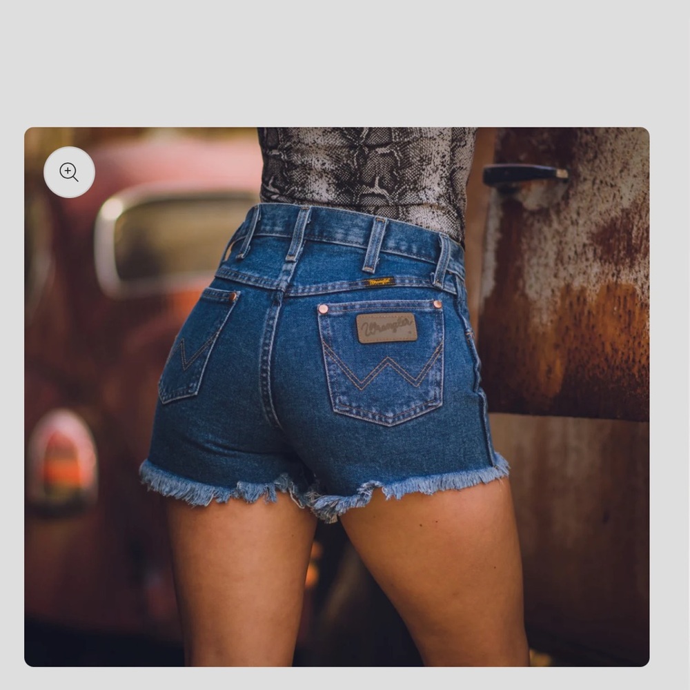 Wrangler Blue Jean Shorts Vintage Style